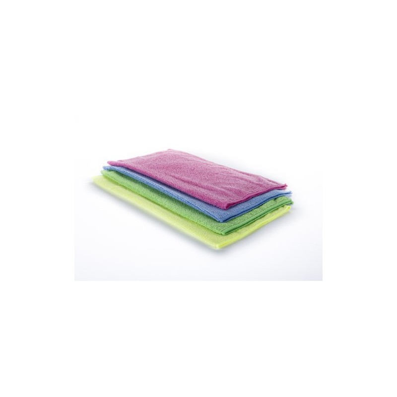 Lavette microfibre tissée premium PH06 rose 40x40