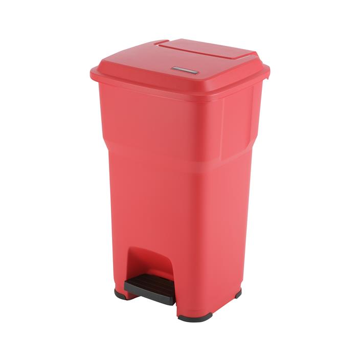 Poubelle à pédale Vileda Hera 85 l, rouge