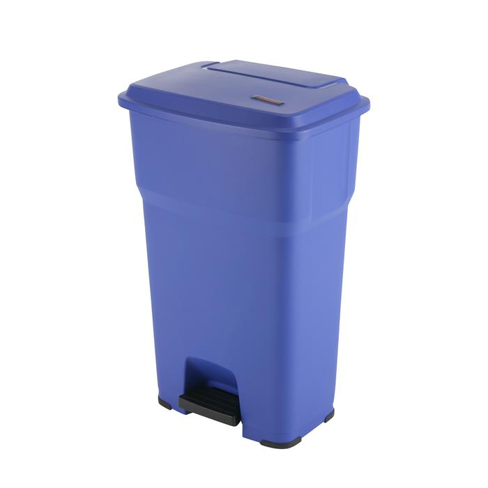 Poubelle à pédale Vileda Hera 85 l, bleu