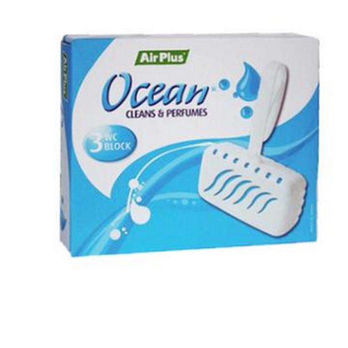 3 bloc désodorisant toilette océan 40 g  NET (ct 10)