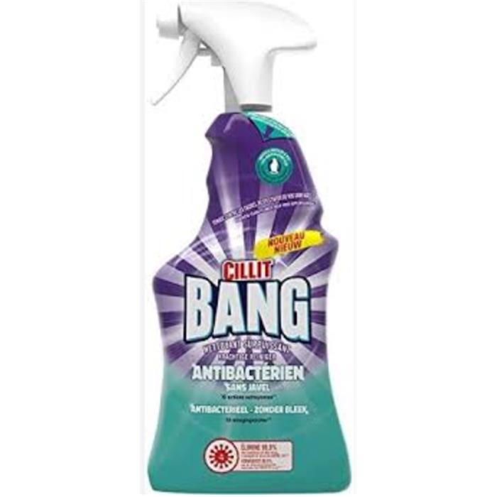 Cillit Bang 750ml spray Antibactérien sans javel  NET (ct 12)