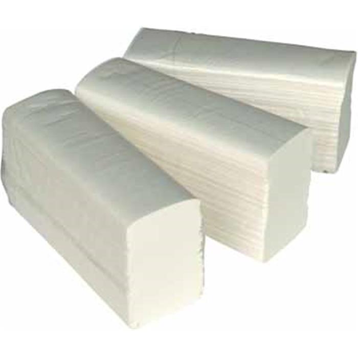 Ess-mains H3 pure ouate, 2plis, 24x21, V-fold, Colis 3200pcs (P32) (208021)