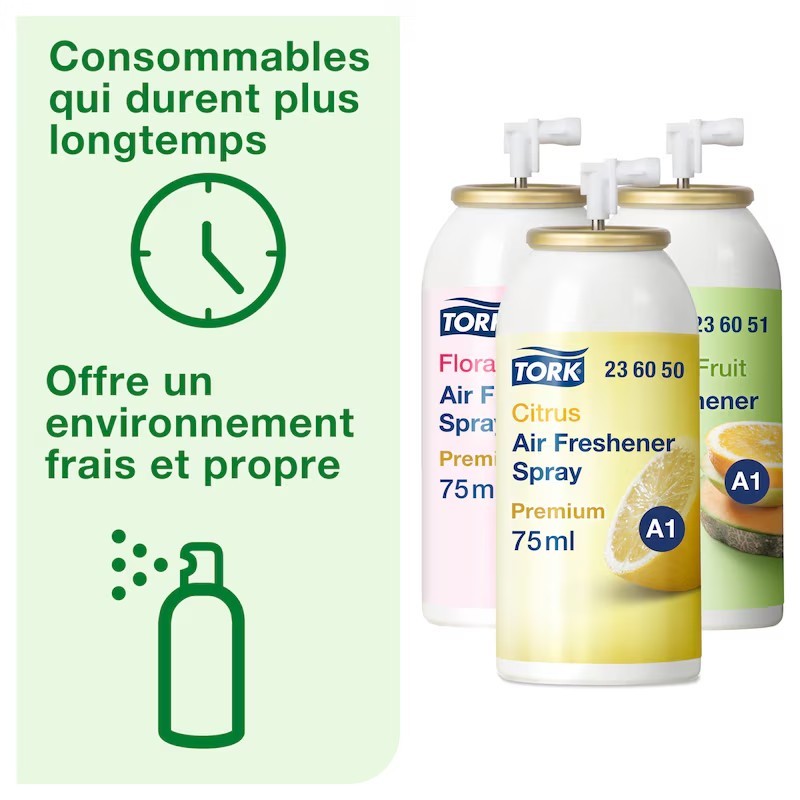 1 carton à 12 recharges Tork Airfresh Mixed (4x3) NET