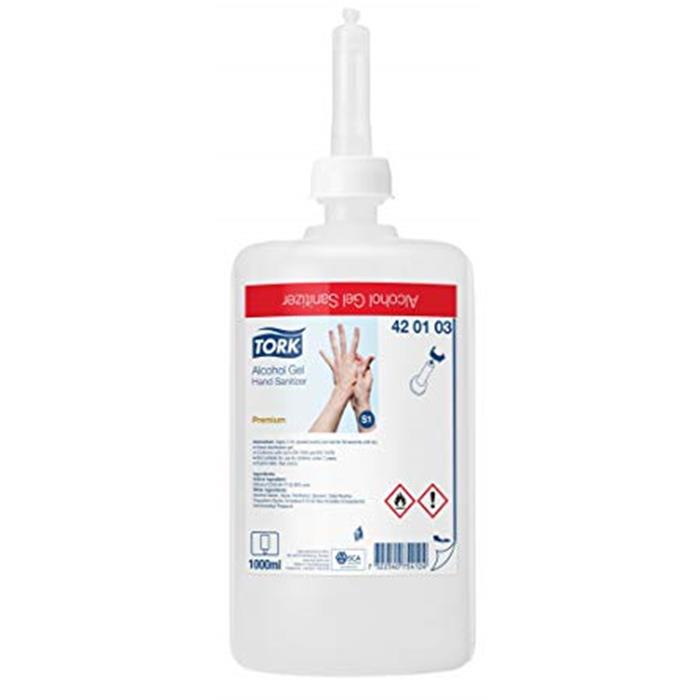 1 recharge Tork 420103 Gel Hydro Alcoolique 1000ml (S1)