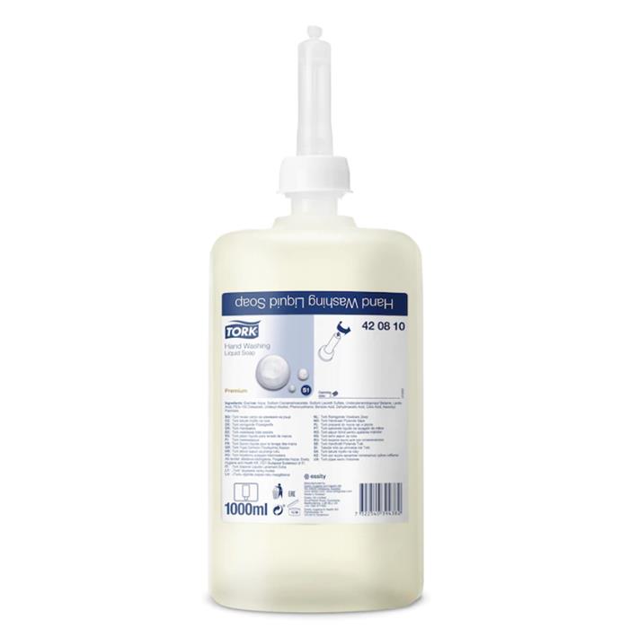 1 recharge Tork Savon Liquide pour les mains 1000ml (S1) (ct 6)