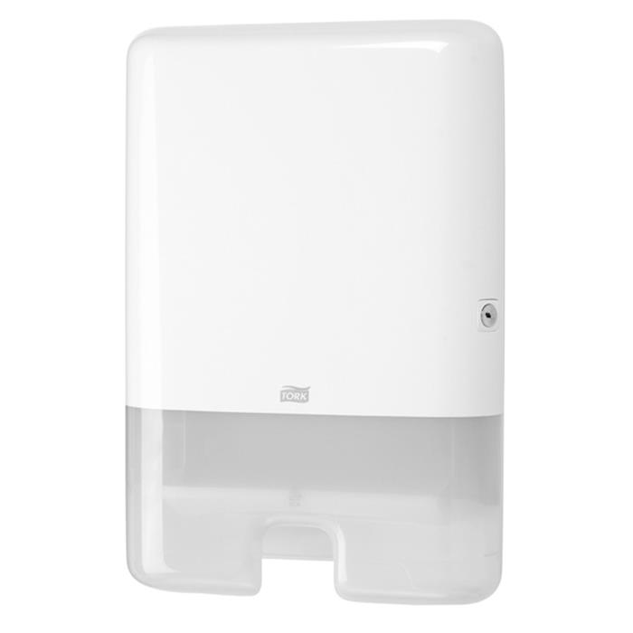 Distributeur H2 Tork 552000 pour essuie-mains enchevêtrés, blanc, PVC