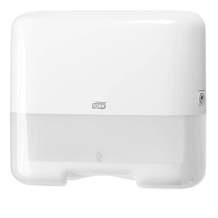 Distributeur H3 Tork 553100 pr essuie-mains, blanc, PVC, petit modèle