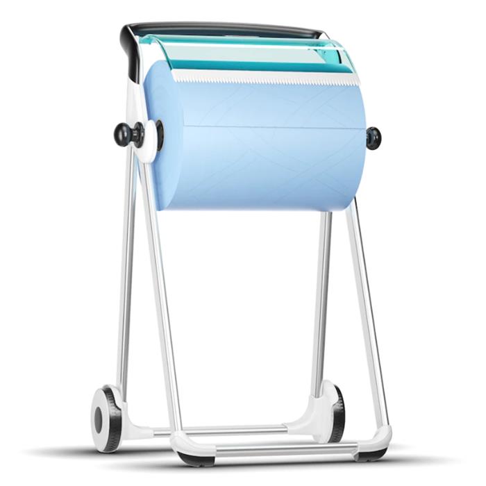 Distributeur sur pied W1 Tork 652000 Floor Stand, blanc/turquoise, plastique