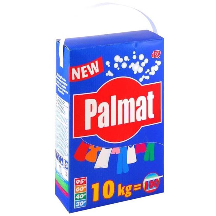 10kg Poudre à laver "Palmat"(100doses), boîte de transport