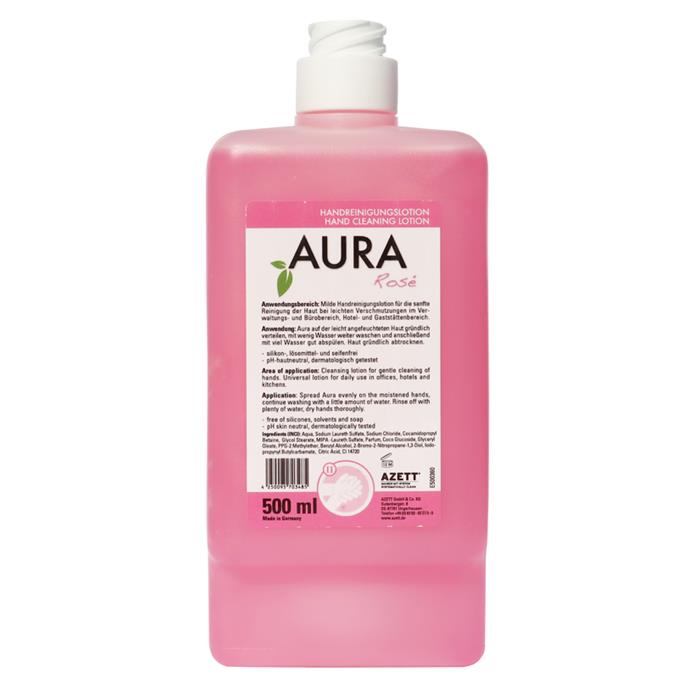 500 ml Savon crème Aura rosé en bouteille CWS (ct 28)