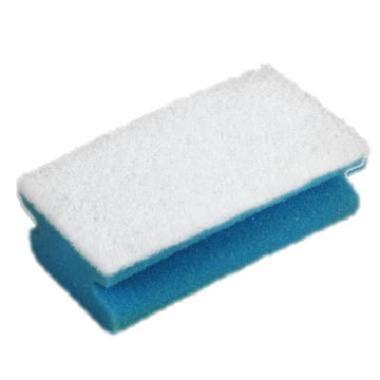 &Eacute;ponge abrasive non tiss&eacute;e bleue/blanche (ct 60)