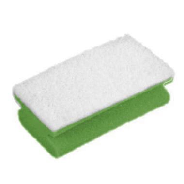 &Eacute;ponge abrasive non tiss&eacute;e vert/blanche (ct 60)
