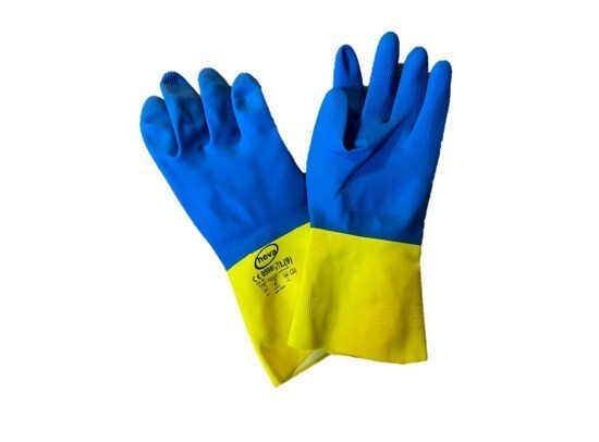 1 paire Gants de ménageBi Colour, Taille 8/M (pqt 12)
