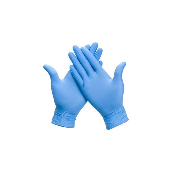 100 Gants usage unique NITRIL "BLEU" 3,5g, sans poudre, L