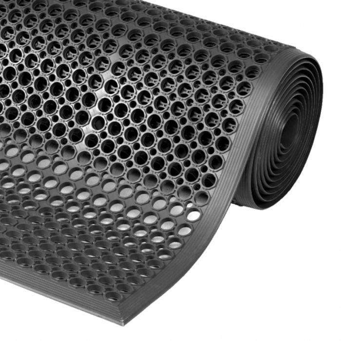 Tapis caoutchouc 91 x 152cm, bordures moulées (SANITOP)