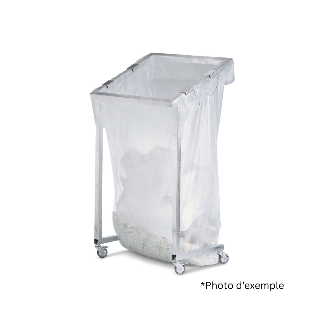1 sac transparent 800+500x2300mm (1m3) (ct 50) (P1600)