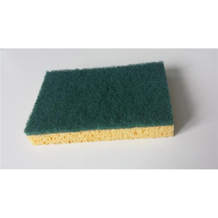 Recureur COMBI vert/jaune, 15x10x2.5cm, (ct 60)(pqt 10)