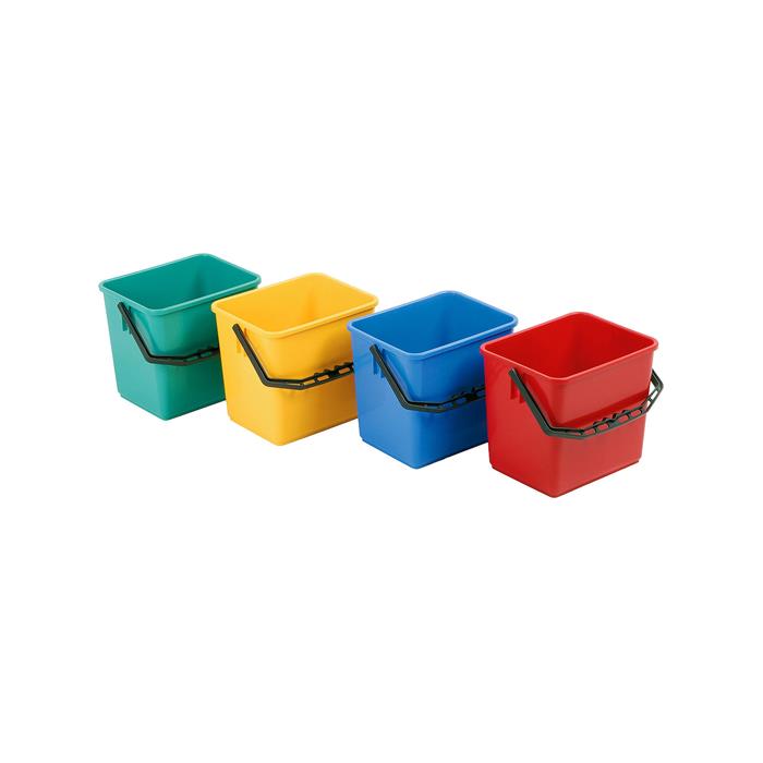 Seau vert 6 l,  pour chariots chromés