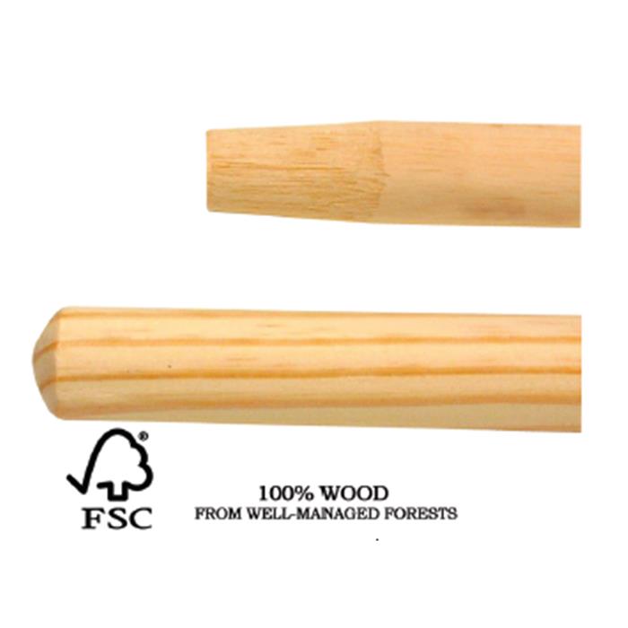 Manche bois conique 1,5m x 28mm (pqt 25)
