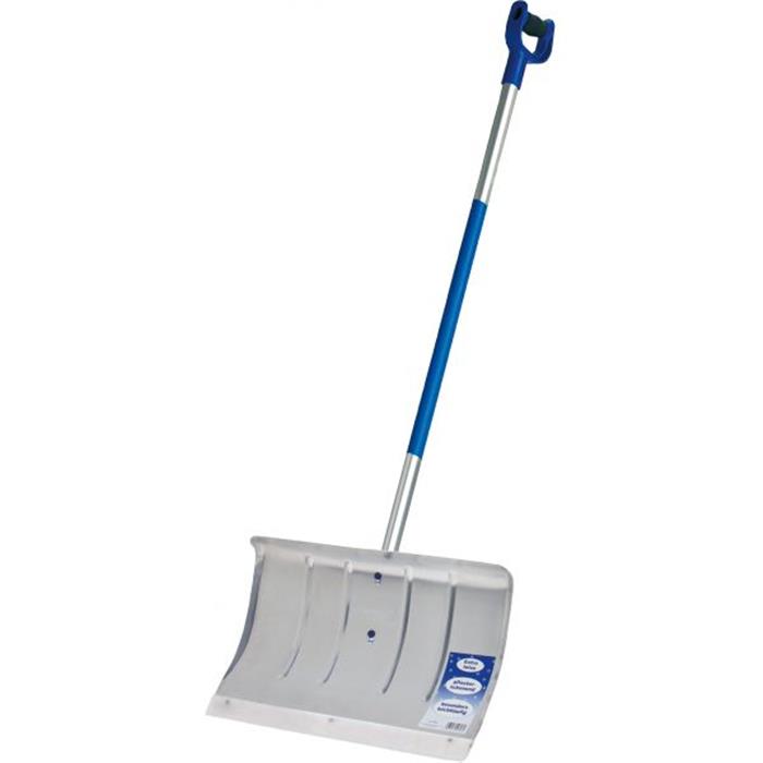 Poussoir à neige aluminium, 50cm, manche alu 135cm,  lame de renfort spécial - PROMO