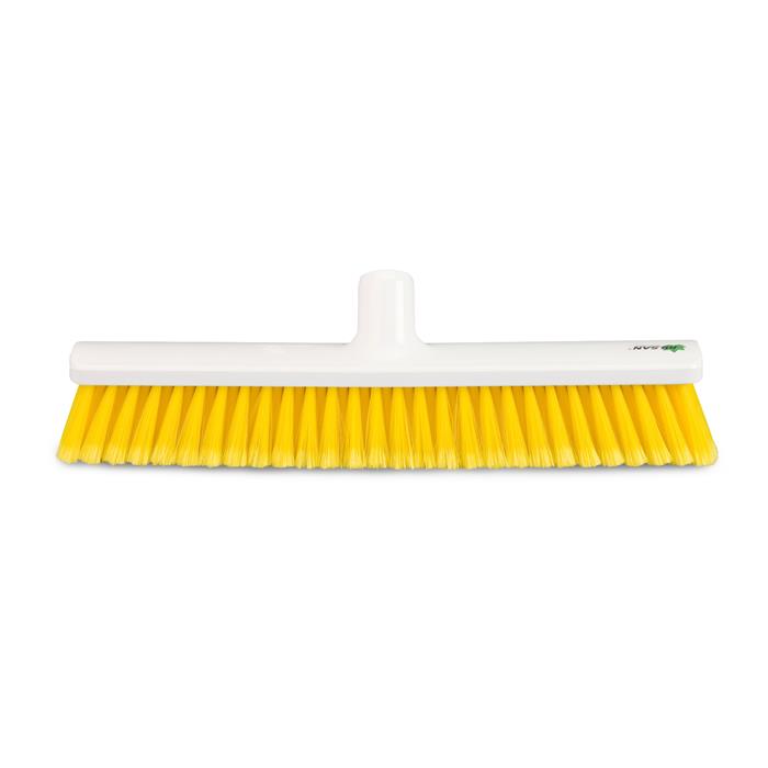 Balai doux jaune 400x50 mm PBT 0.30 fleuré (ct6)