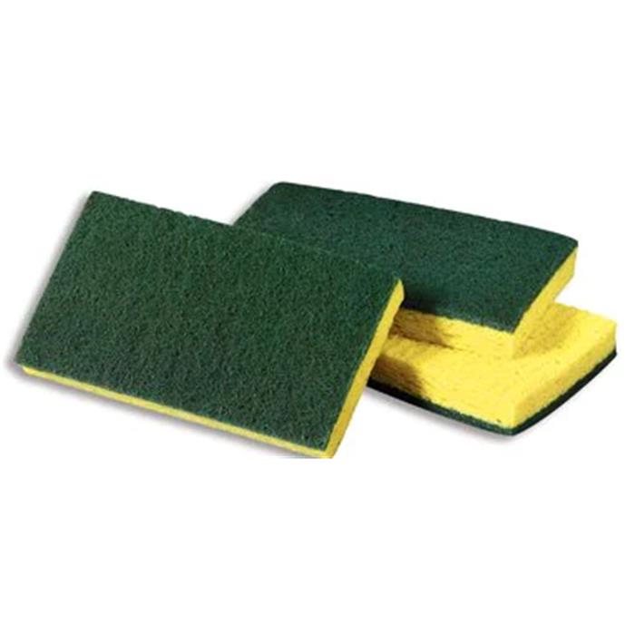 1 pièce Eponge 3M cellulosic sur récureur vert 15,5x9,1x1,8cm  (ct 20)