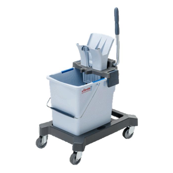 1 pièce Vileda Starter Kit (chariot, seau 25 l, presse US)
