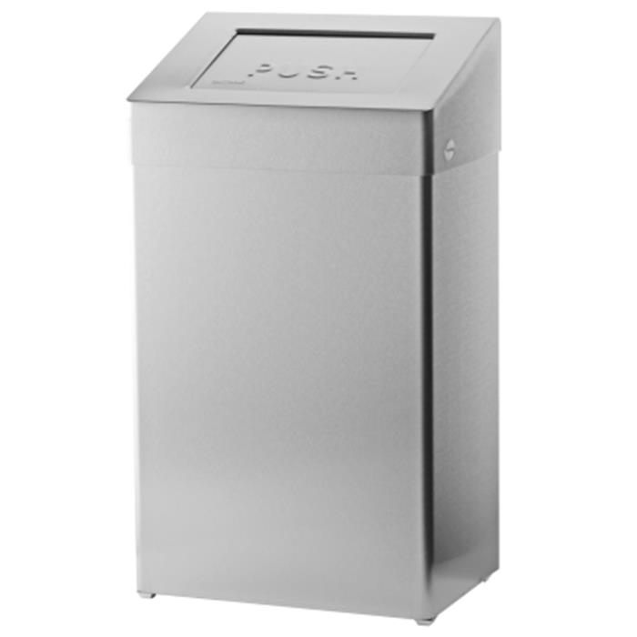 Abfallbox Edelstahl 50 ltr ohne AntiFingerprint-Beschichtung
