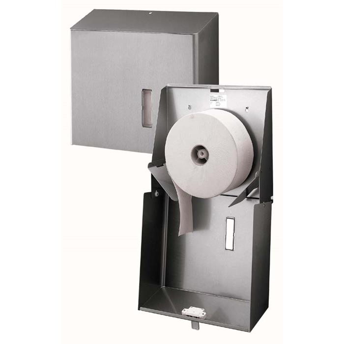 WC-Papier T1 Grossrollenspender Edelstahl