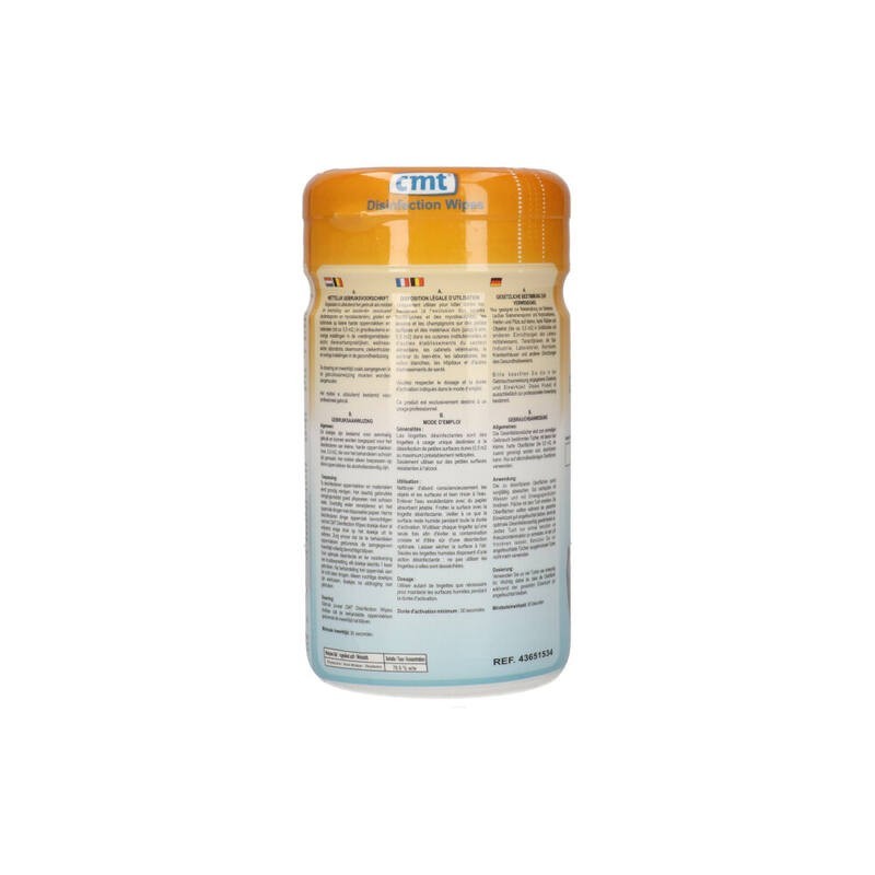 200 pc Lingettes désinfectantes; CMT, Blanches (ct12)