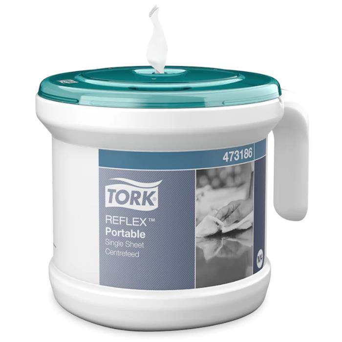 Distributeur M4 Tork 473186, Reflex Portab système à dévidage central  Start Pack