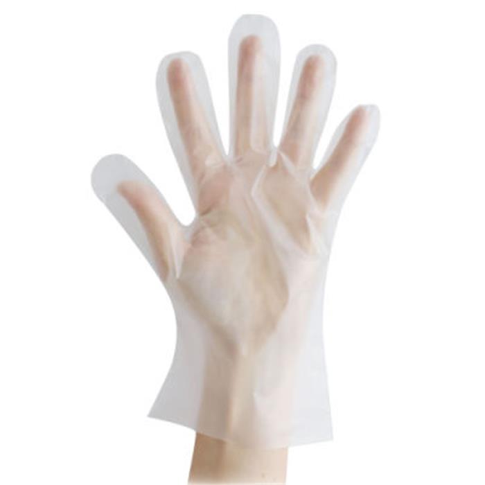 200 Gants usage unique TPE, sans poudre, transparent, L