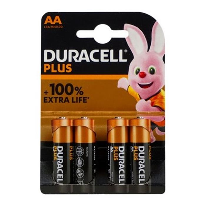 4pc AA Duracell plus power NET