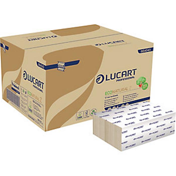 Ess-mains H2 EcoNatural 864043 Lucart "Z" , LUCART 2 plis; 22.5x24cm; Collis 3000p. (EcoLabel&FSC)