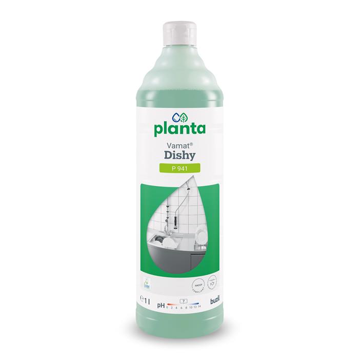 1 ltr Planta VAMAT Dishy Geschirrspülmittel mit Ecolabel (Remplace P314)