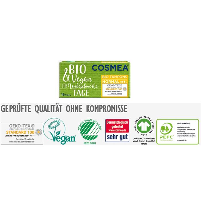 Boites de 16 Bio Tampons -NET