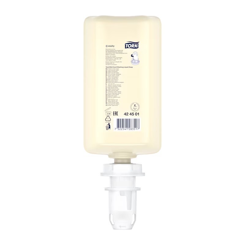 1 recharge Savon liquide Tork 424501 doux, 1000ml (S4) (ct 6)