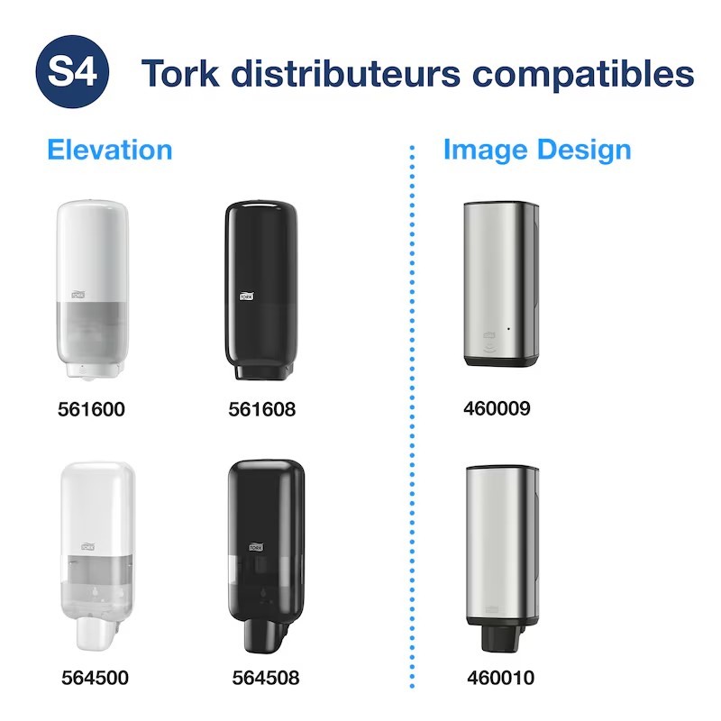 1 recharge Savon liquide Tork 424501 doux, 1000ml (S4) (ct 6)