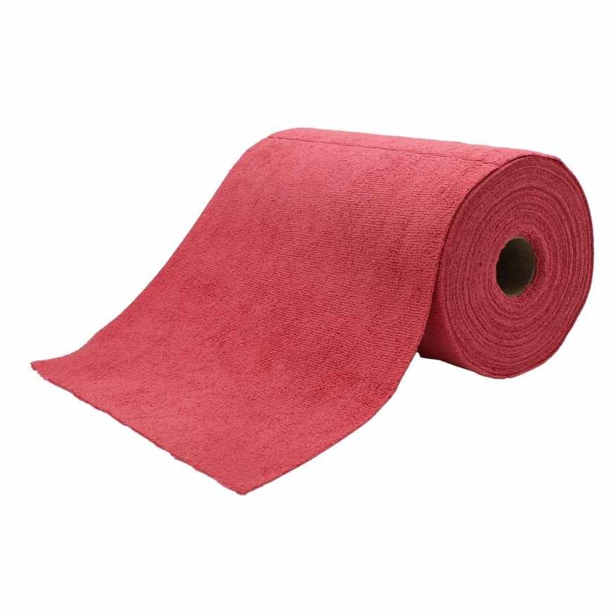 Microfibre en rouleau, environ 200 g/m&sup2;, 50 pi&egrave;ces; Rouge