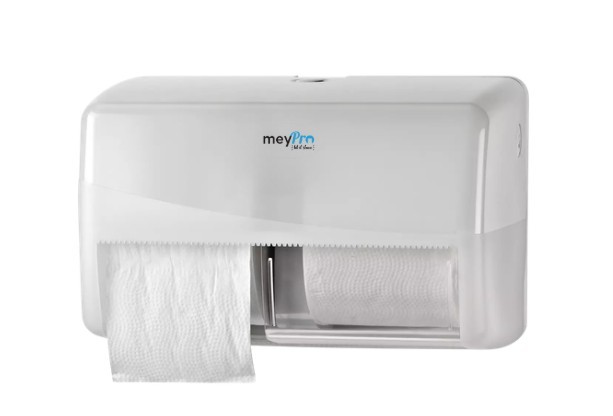 Distributeur de papier toilette rouleaux compacts Mey-Pearl; Blanc